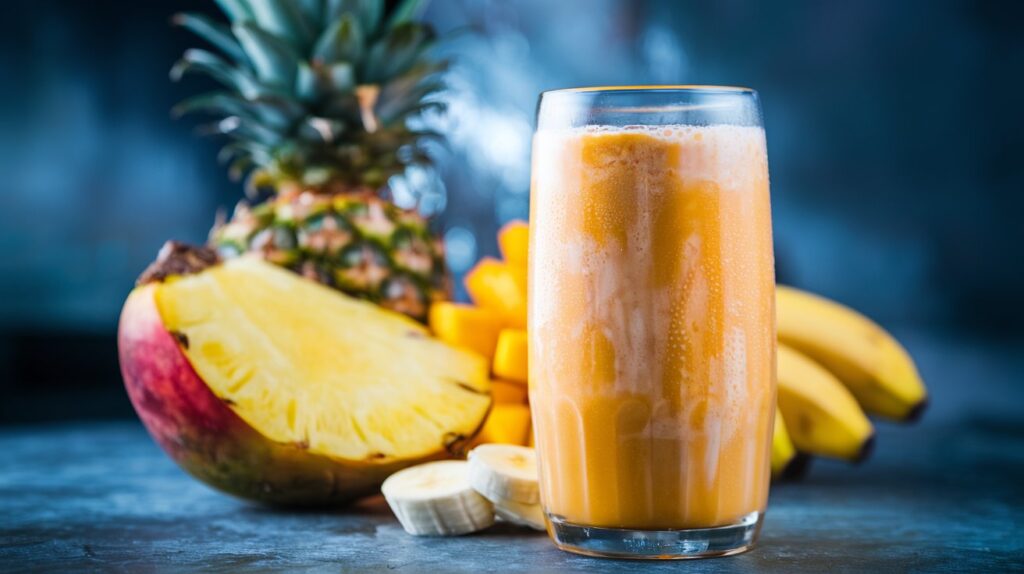 Pineapple Mango Fruit Smoothie